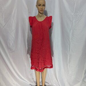 Terzo Millennio Women's Small 100% Linen (bottom insert cotton) Redish Pink